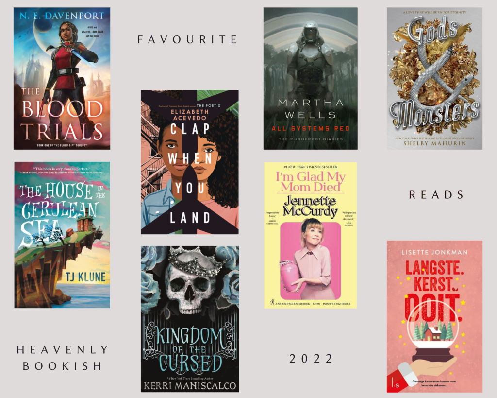 Collage of all the covers of the books mentioned in this post.