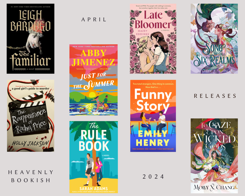 Collage with alle the covers of the books mentioned on it.