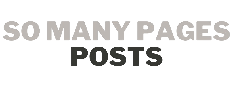 Tussentitel waarop staat 'So Many Pages posts'.